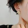 Sparkling Square Zirconia Flower Luxury Earring For Women Party Jewelry Accessories Gifts