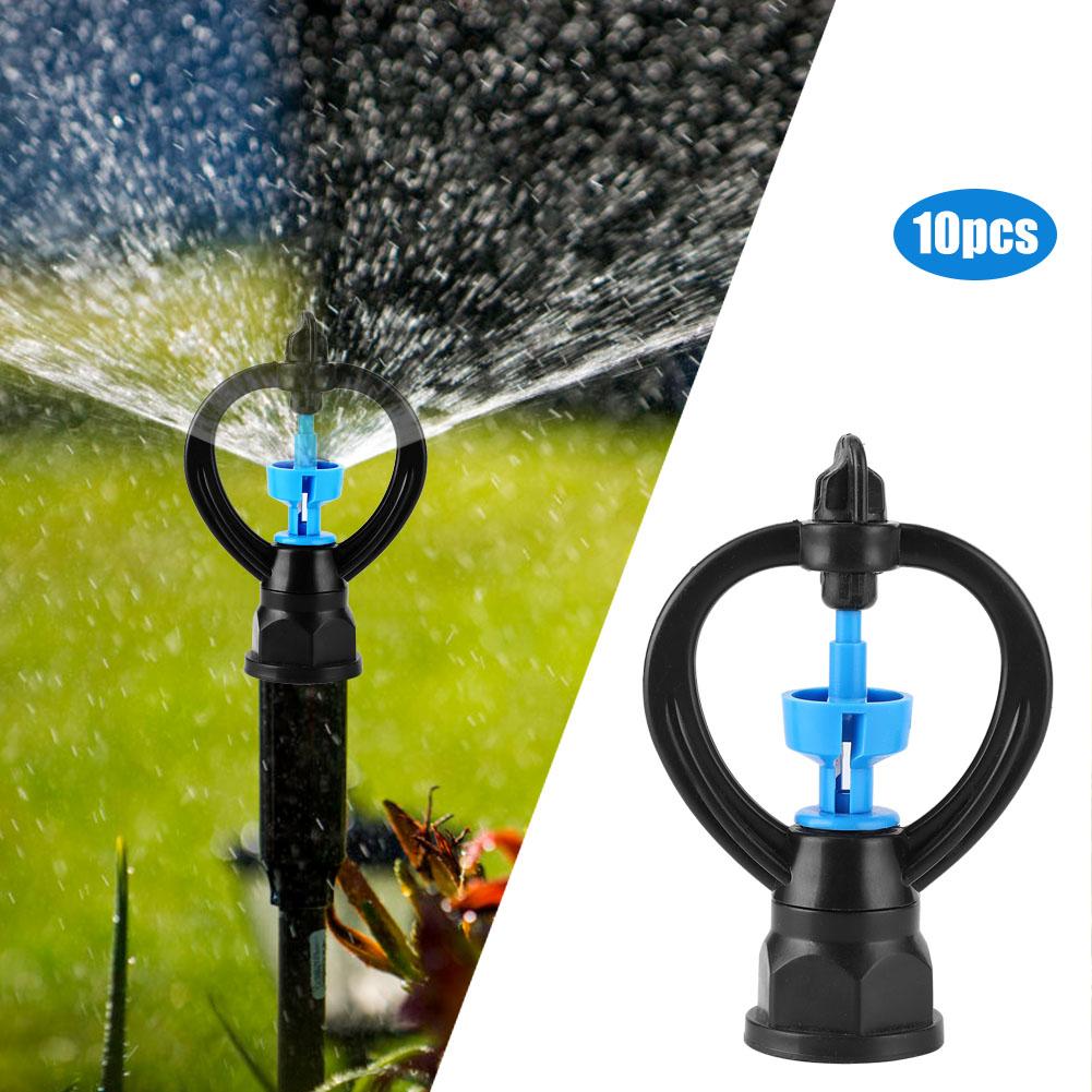 10Pcs Female Thread G1/2 G3/4 Plastic Rotating Sprinkler Lawn Irrigation Sprayer Nozzle