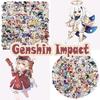 Genshin Impact Hot Game Stickers 100 Pieces Waterproof Graffiti Decals For Luggage And Skateboards