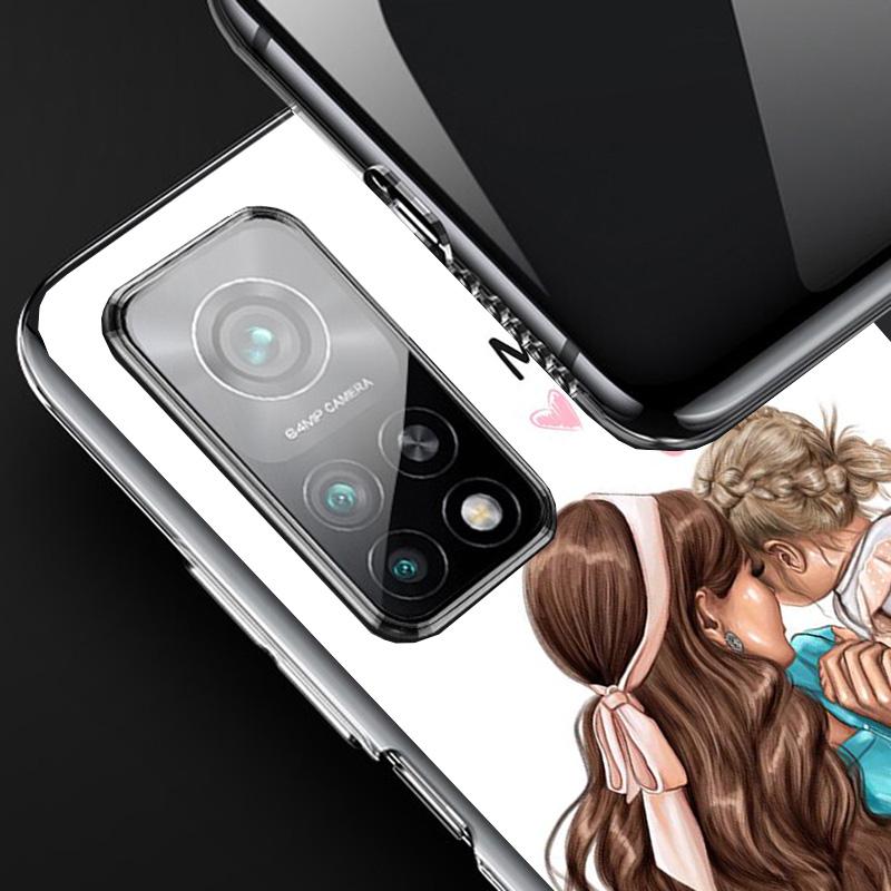 Mom Baby Girls Phone Case For Xiaomi Redmi Note 15 14 13 12S 12 11 Pro Plus 14S 11S 11E 10 10S 11T 5G Personalized Cover Redmi N