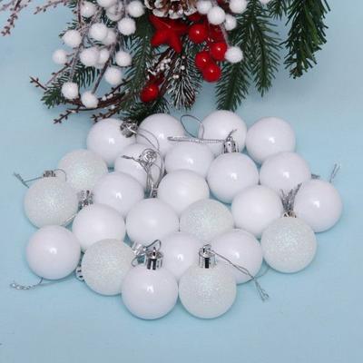 Electroplated Glossy Christmas Balls, Plastic Christmas Balls, Christmas Plastic Ball Ornaments