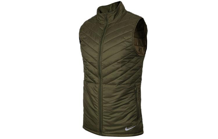 Nike Vests Men s Army Green Stand Collar Moderate Other AH0547-395 L