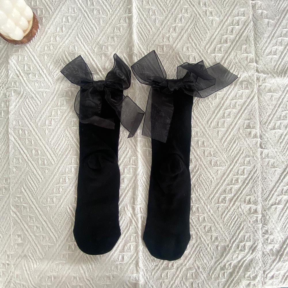 Women s Cute Summer Bow Ankle Socks: Japanese Lolita Mary Jane JK Mid-Calf Style.