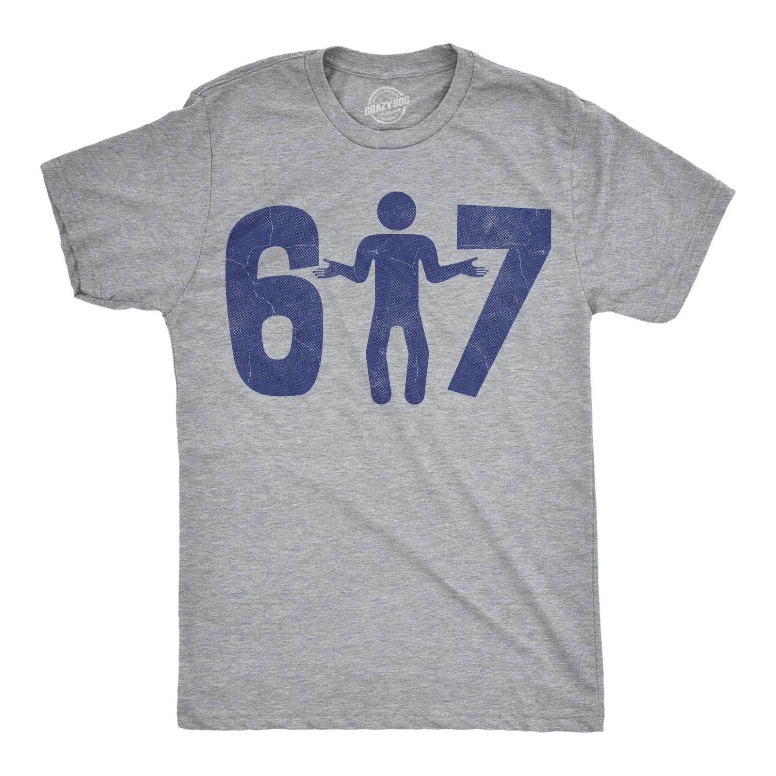 Mens Funny T Shirts 6 7 Stick Figure Sarcastic Meme Graphic Novelty Tee XXXXL