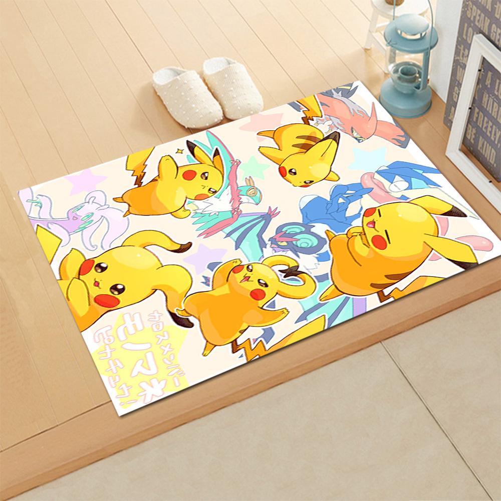 Pikachu Energy Burst rug for living rooms, bedrooms, home décor, and as gifts.