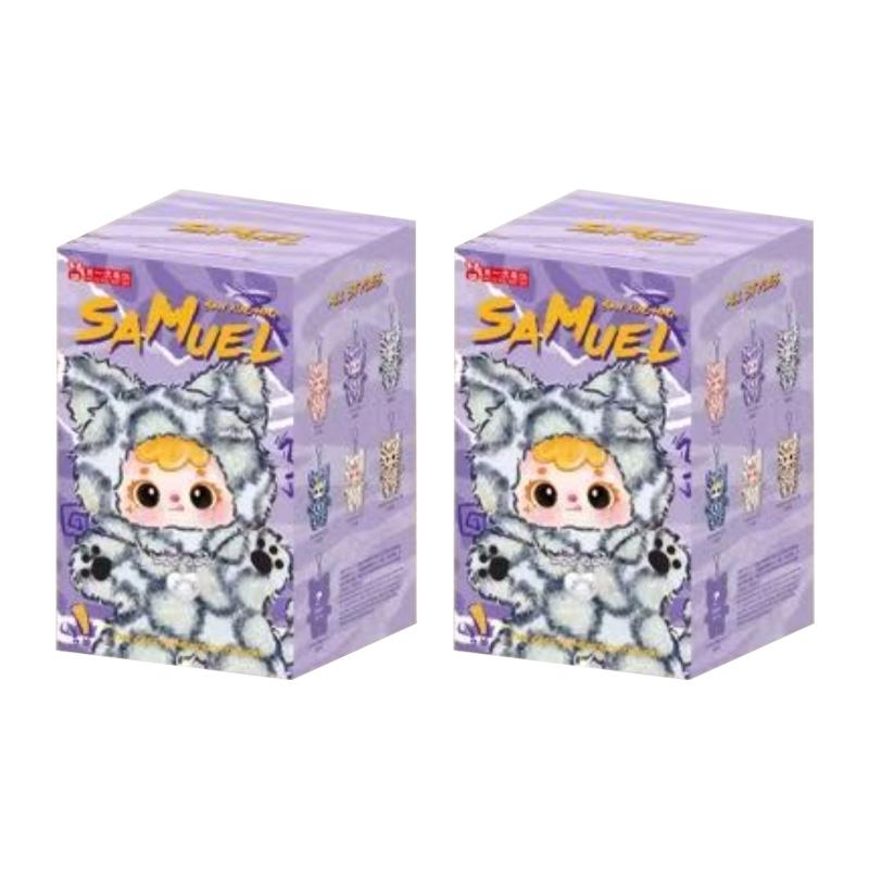 New Samuel The Cool Moment Of The Cats Series Plush  Cute Plush Keychain Decoration Doll Bag Pendant Fun Toy Gifts