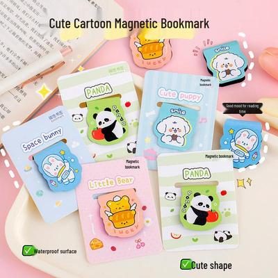 Creative Animal Magnetic Bookmark - Cartoon Page Clip for Students, Reward, or Gift