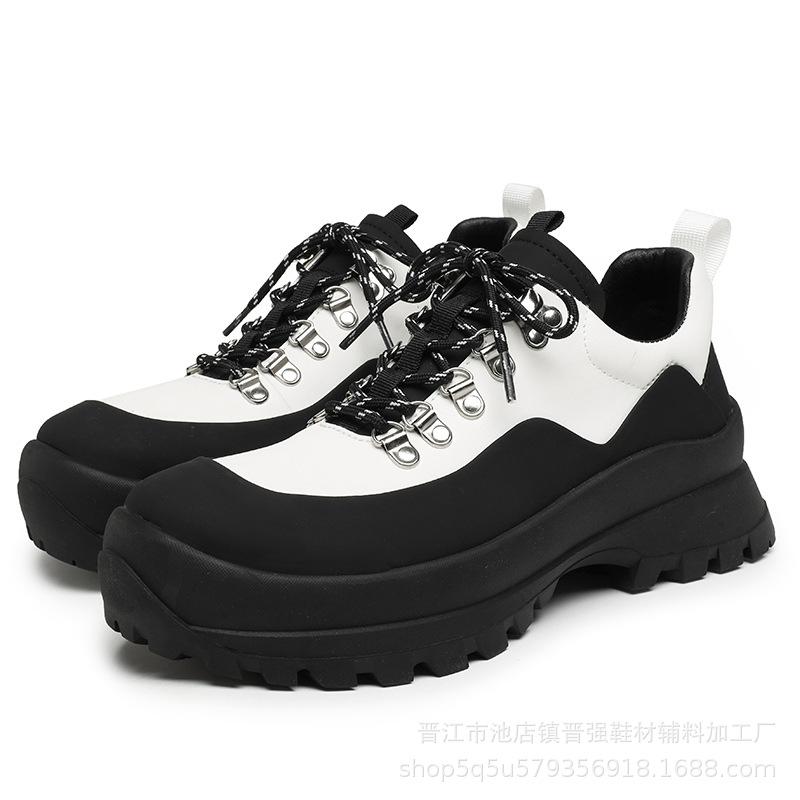 

Плоские сменные нескользящие и износостойкие туфли для активного отдыха и досуга, удобные туфли на толстой подошве для увеличения роста, водонепроницаемые 44