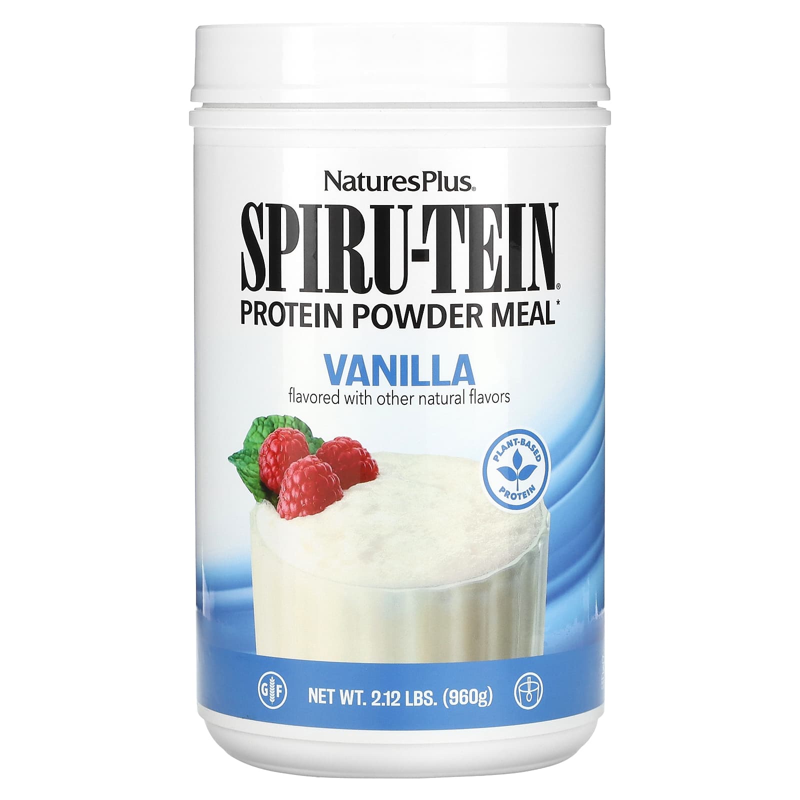 

NaturesPlus, Spiru-Tein, High Protein Energy Replacement, Vanilla Flavor, 2.12 lbs (960 g)