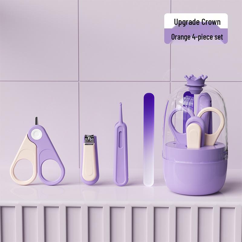 Safe Baby Nail Clipper Set: Anti-Pinch Scissors & File for Newborns and Children