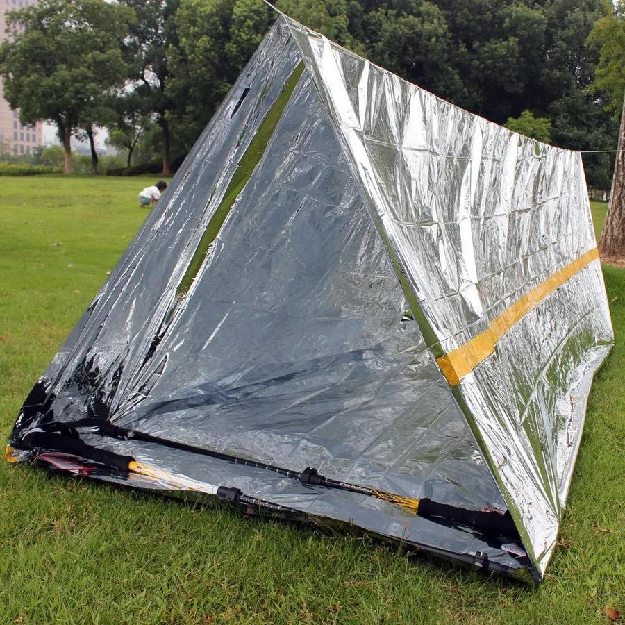 Outdoor insulation blanket, sunscreen emergency tent, simple tent, life blanket, insulation blanket, first aid blanket, space bl