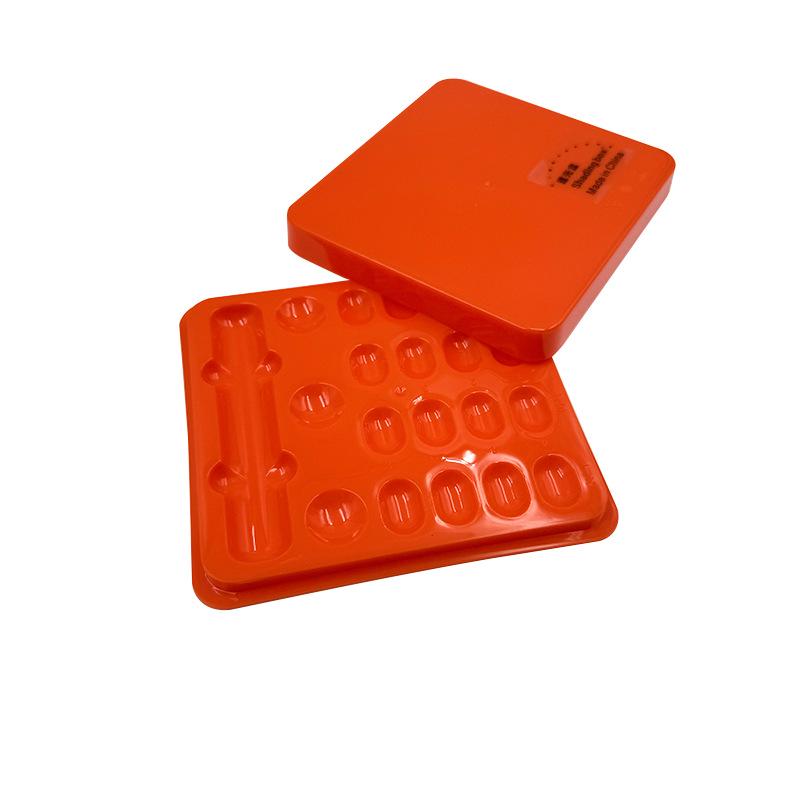 Dental Resin Light-Blocking Box with Lid & Material Palette