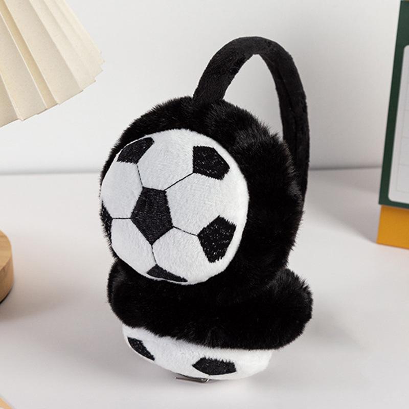 

Детские зимние наушники в футбольном стиле для мальчиков и девочек - теплые наушники Stretchable (suitable for 2-12 years old) чёрный