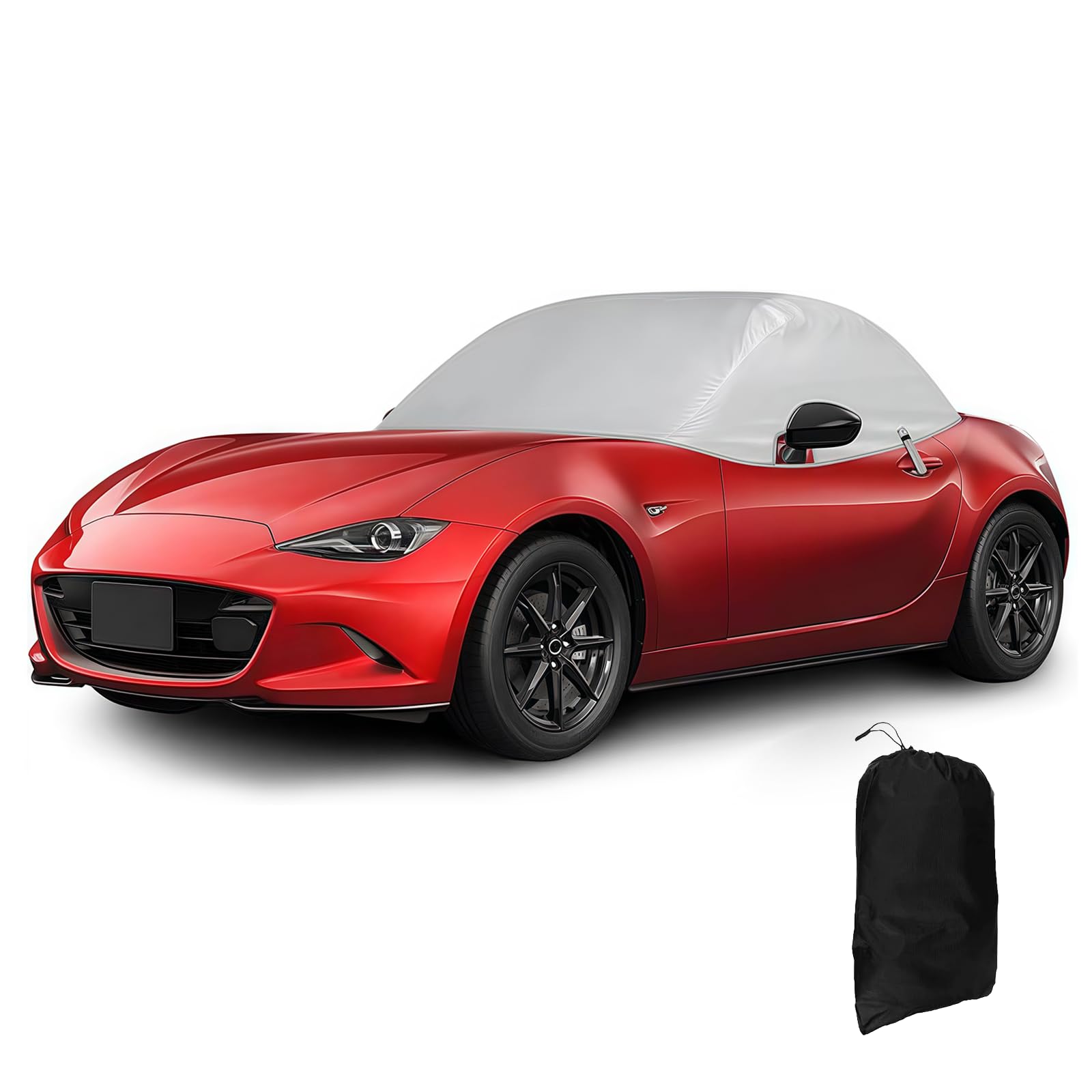

Mazda Roadster ND Car Cover, 2014-2023 Half Body Cover, Prevents Degradation, Waterproof, Dustproof, UV серебряный