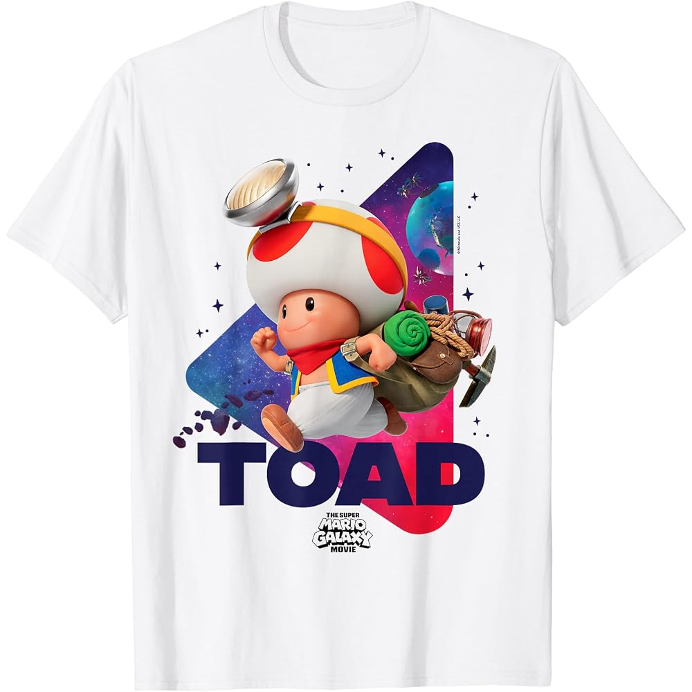 The Super Mario Galaxy Movie Toad Galaxy Run Tee