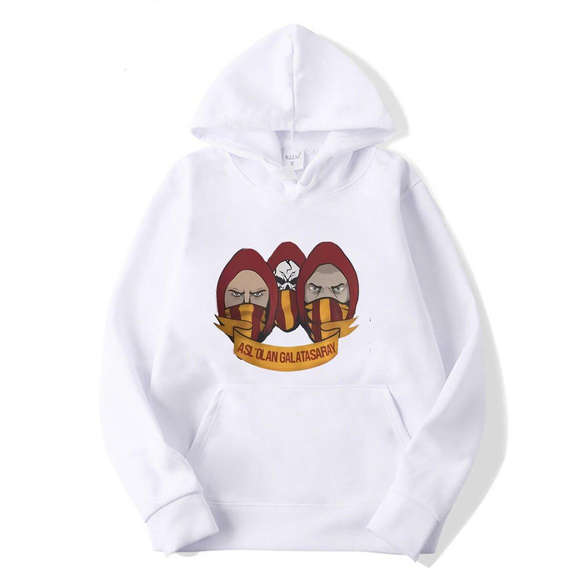 

GALATASARAY SPOR KULUBU Men s hoodies Galatasarays Funny long Sleeve Round Neck hoodies 100% Cotton M