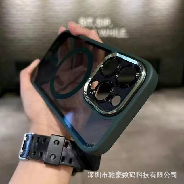 Applicable to iPhone17promax eagle eye magnetic mobile phone gram Apple 16 metal lens 15 all-inclusive anti-drop PC case