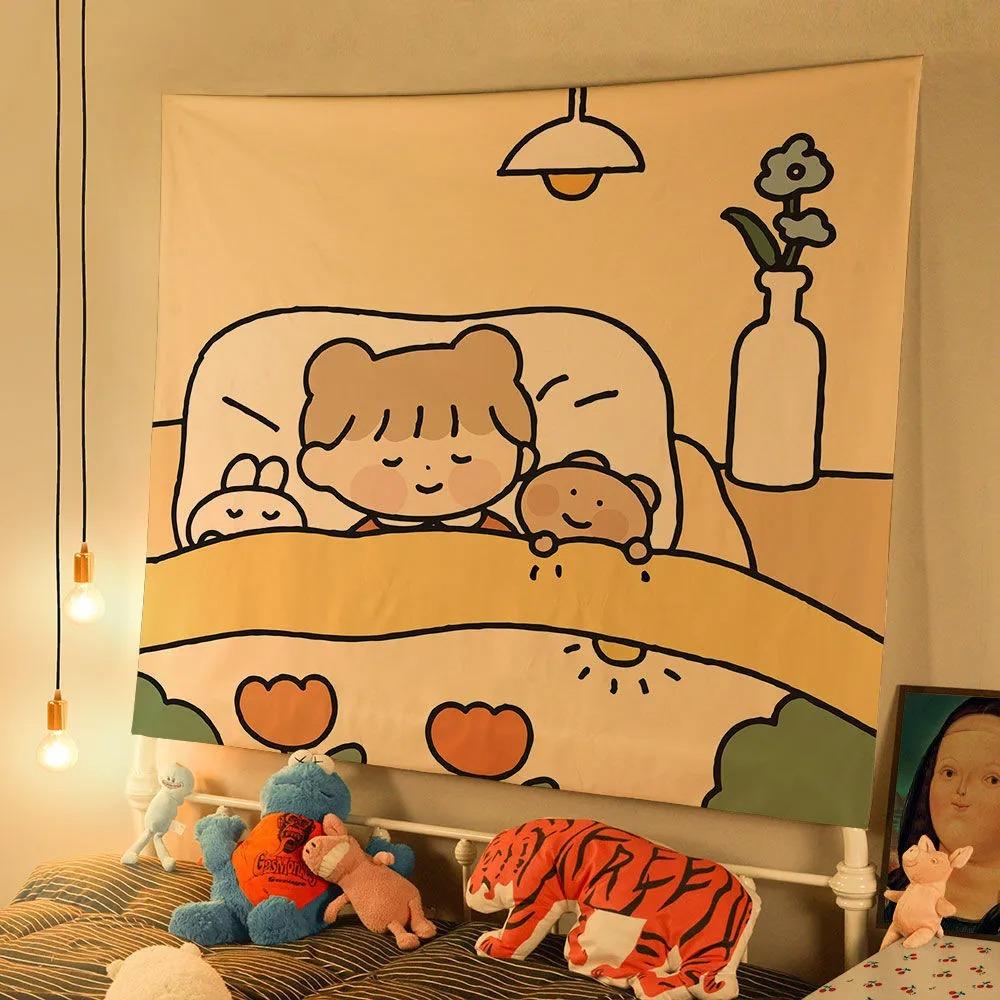 Cute Room Decoration Wall Hanging Home Wall Decoration Tapestry Office Living Room Tapestry