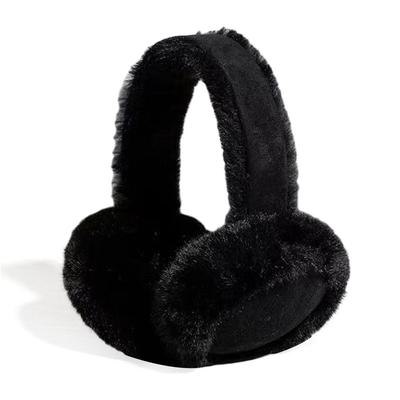 Winter Warm Plush Earmuffs Suede Foldable Earflaps Adjustable Casual Ear Warmer for Men Women
