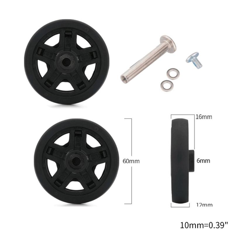 Mute Luggage Suitcase Replacement Wheels Wear-Resistant Suitcase Wheels Luggage Suitcase Wheels Suitcase Spinner Wheels