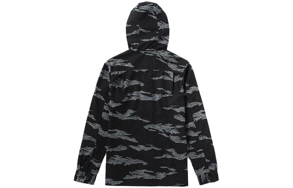 VANS Tiger Stripe Camouflage Hooded Long Sleeve Jacket VN0A36JLXGS