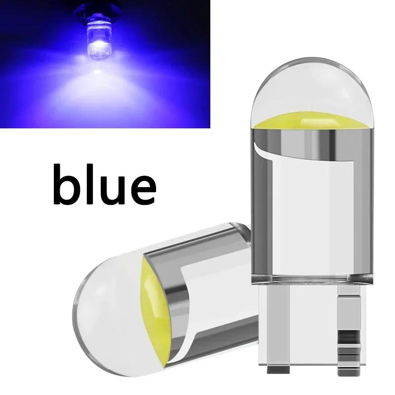 T10 W5W LED Canbus Glass COB 6000K Bright White Auto Interior Reading Light Bulb for 12-24V Motor Vehicles 168 194 192 DC Amagi