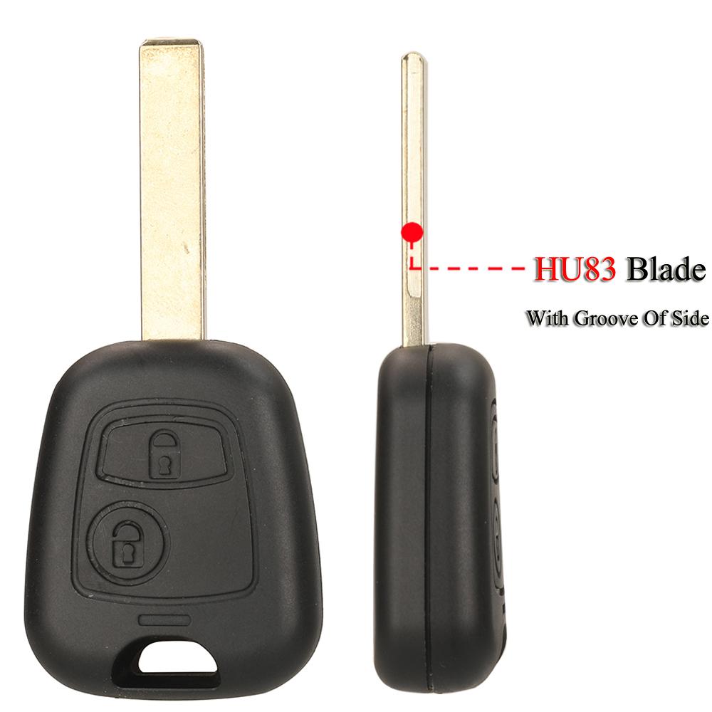 jingyuqin Remote Car Key For Citroen C1 C2 C3 C4 For Peugeot 106 206 306 307 107 For Toyota Aygo 2Buttons 433Mhz 4D70/ ID46 Chip