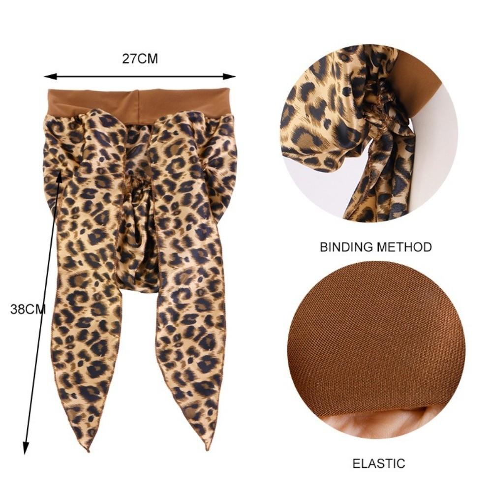 Fashion Printed Pre-Tie Headscarf Elastic Headwear Head Wrap Hair Loss Cover Stretch Bandana