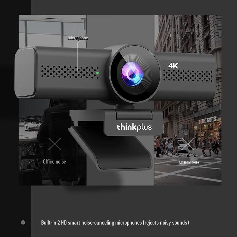 Lenovo thinkplus 4K HD USB Webcam with Autofocus (CN version)