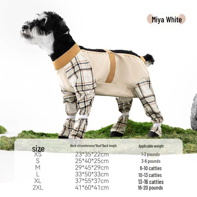 Waterproof Dog Pants with Belly & Feet Cover - Dustproof & Dirtproof for Outdoor Use
