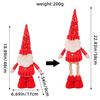 Christmas Snowman Plush Toy With Stretching Design For Holiday Decor And Gift