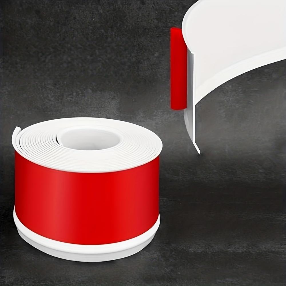 

1PC 2mx10cm PVC Skirting Line Self-adhesive Rubber Skirting Board Waterproof Edge Closing Strips for Living Room Background Base 2mx10cm білий