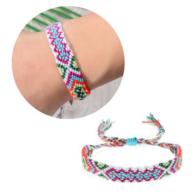 Dainty Knitted Bracelets for Women Adjustable Hand Chain Religious Printing