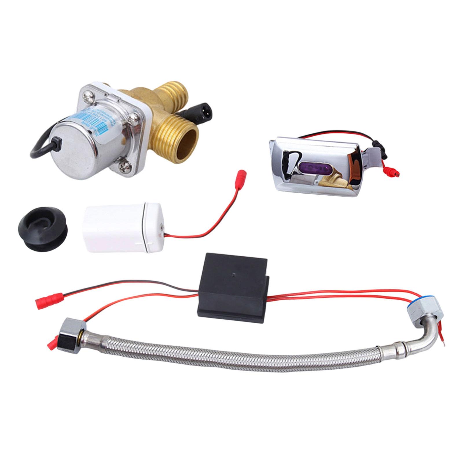 Toilet Urinal Flusher Solenoid Valves Concealed Urinal Induction Flush Valves Bathroom Accessories Easy to Install