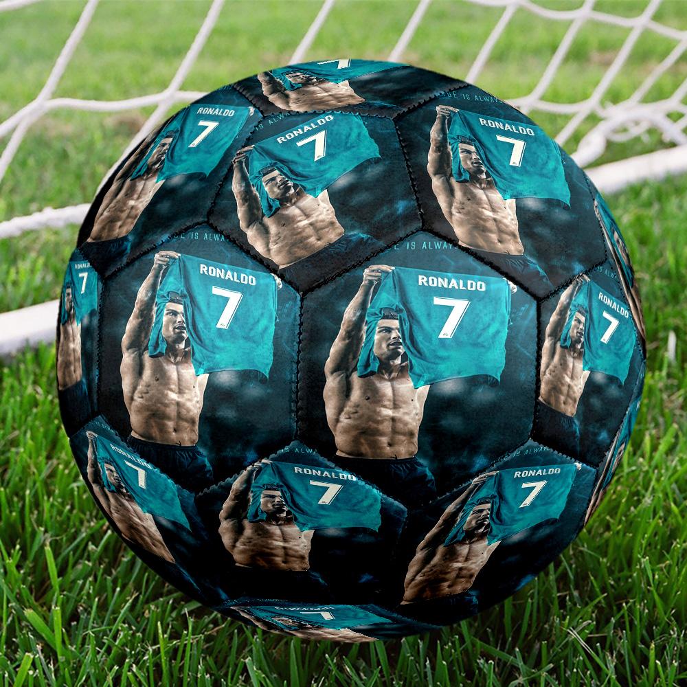 Cristiano Ronaldo Cr7 Portugal Celebration Size 5 Football Machine-Stitched Indoor/Outdoor Universal Football for Football Accessories