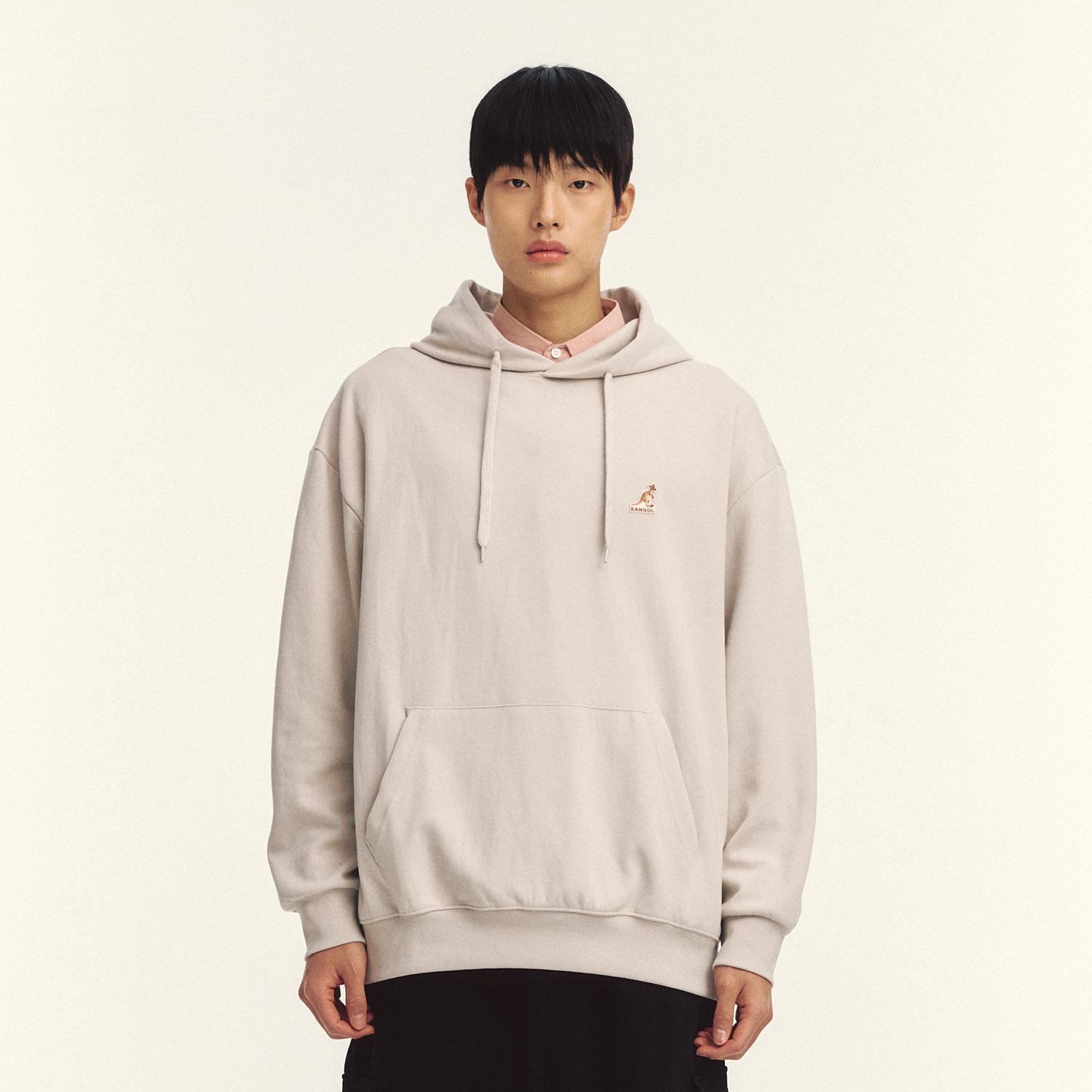 Kangol Logo Patch Hoodie 5150 Ecru Ecru/M
