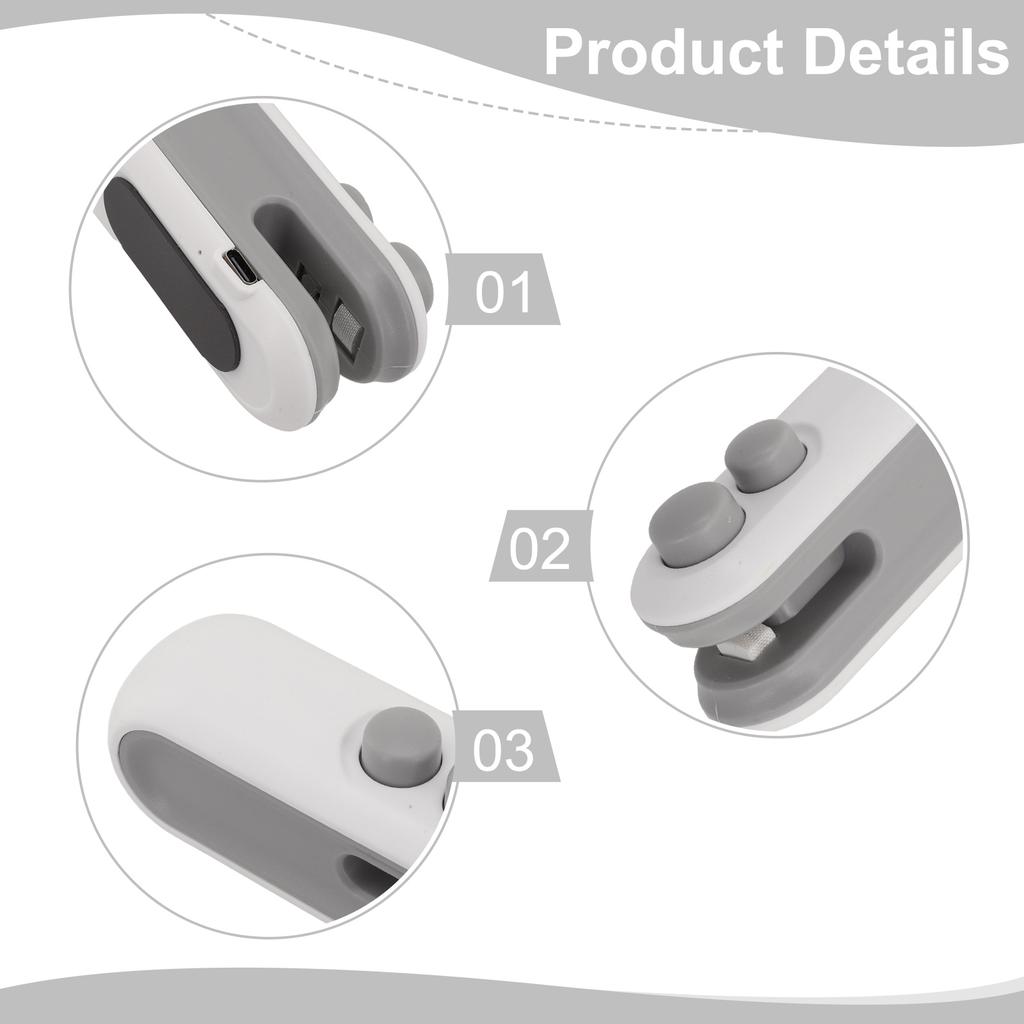 1pcs Portable Sealer Mini Heat Bag Sealing Machine Heat Sealer For Snacks Rechargable Heat Sealer Plastic Food Sealer Clip