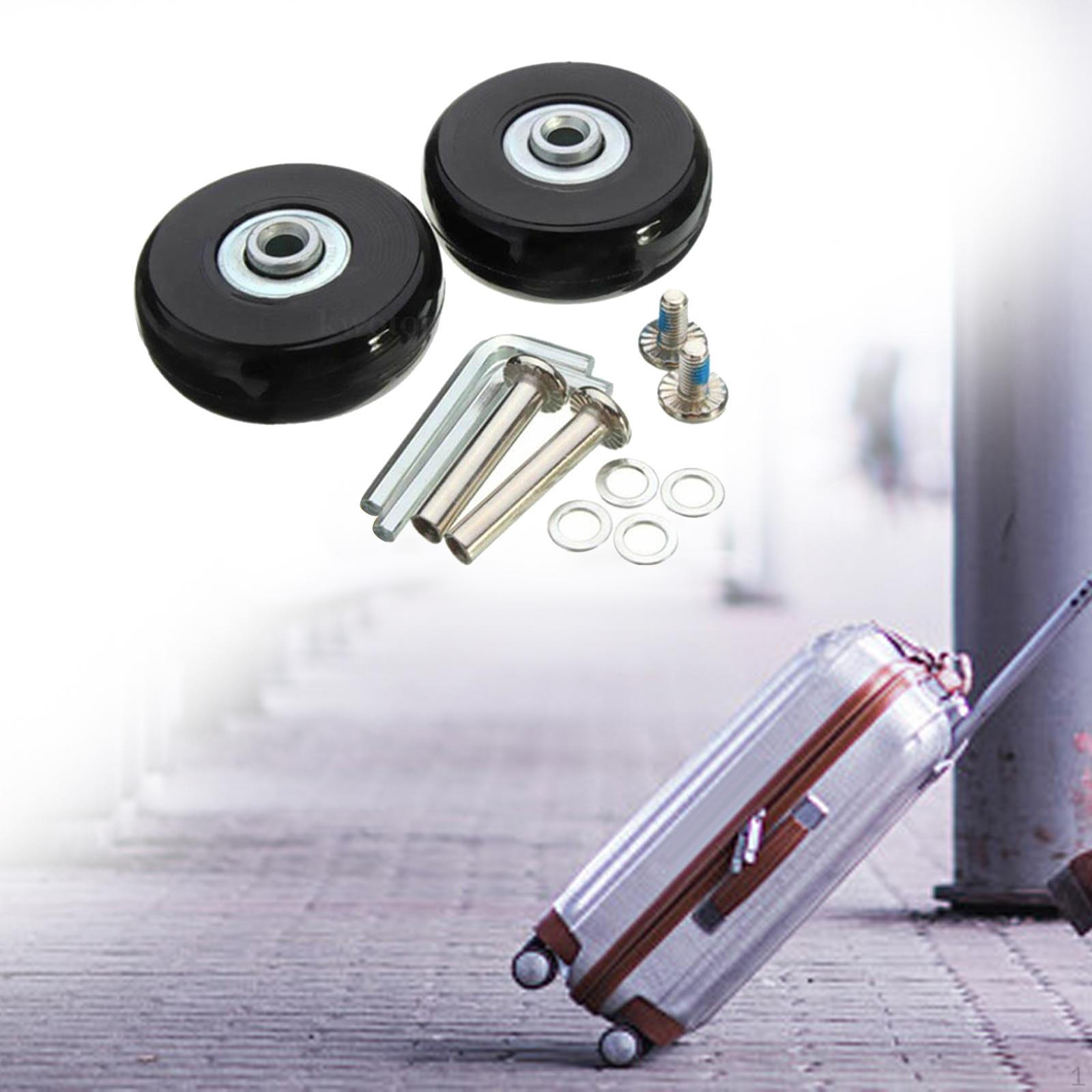 

2 шт багаж чемодан колеса замена прочный износостойкий резиновый универсальный гибкий