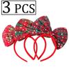 Christmas Xmas Big Bow Headbands Red Green Hairband HairHopp Christmas Bows Headbands Cute Bow Hair Accessories for Women Girl