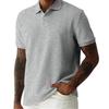 Men's Solid Color Botton Short Sleeve Top Men's Casual Fashion Shirt