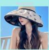 Sun Protection Hat With Butterfly Bow Summer Beach Wide Brim Sun Hat For Women