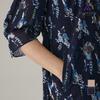 VVOLIVIA Fully Open Shirt-Style Patterned Dress_Vvcoaxm4171