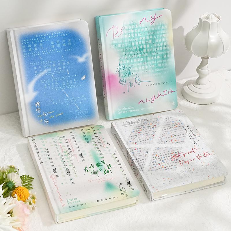 Rose Butterfly Laser Stamped Notebook with Magnetic Buckle - Retro Style Student Diary