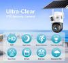 LS VISION 8MP Solar Camera 4G Wireless WiFi Dual Lens CCTV 4K Dual Screen Security Protection Human Detection PTZ Waterproof Outdoors Cam