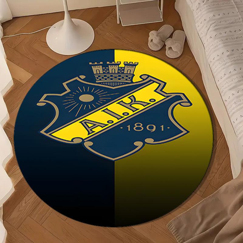 Aik Crest  Round mat, Anti-slip Circle Carpet Chair rug For livingroom,Bedroom, doormat home decor Gift Christmas Gifts