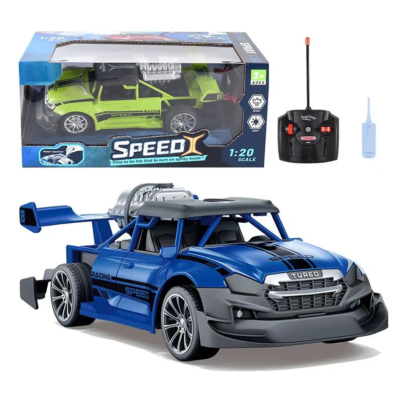 Non-Toxic 1/20 Rc Racing Car 2.4G Remote Control Car Truck With Light Smoke Spray Electric Car Radio Controlled Machine Model Toys For Children