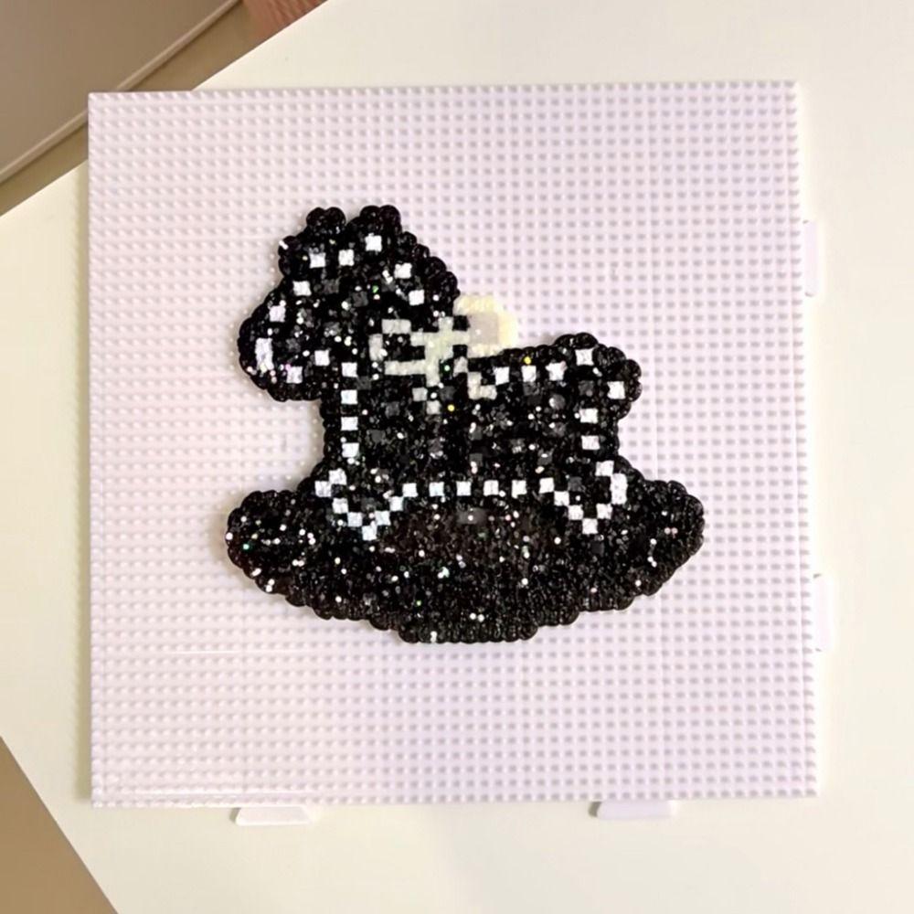5Pcs Shining Rainbow Glitter Baking Cloth Fuse Beans Beadsheat-resistant Paper Fuse Art Projects
