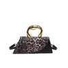 Autumn leopard print bag women's 2025 new Korean version of fashion plaid texture foreign style versatile portable messenger small square bag