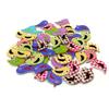 100 pezzi di uccelli in legno, colori casuali, misti, carini, decorativi, da cucire, 2 fori, bottoni