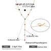 18k Gold Plated Stainless Steel Oval Colorful Zircon Fashion Jewelry Necklaces Custom  Fine Chain Necklace for Women